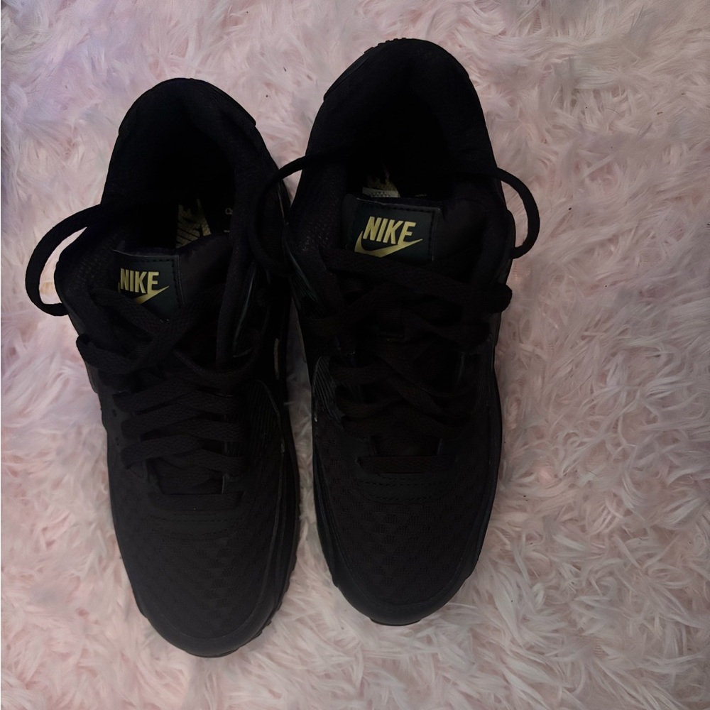 Nike Black and Gold Athletic Shoes